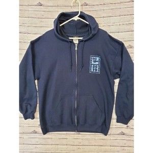 Universal Studios Epic Adventures Attractions 2019 Hoodie Jacket Mens Sz L Blue